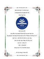 BÀI tập lớn học phần xây dựng kế hoạch dạy học môn ngữ văn tên chủ đề xây dựng kế hoạch dạy học bài “những nẻo đường xứ sở” ngữ văn 6 – bộ kết nối tri thức và cuộc sống 