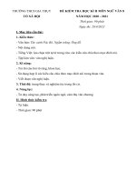 Đề thi học kì 2 môn Ngữ văn lớp 8 năm 2020-2021 - Trường THCS Gia Thụy