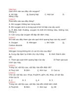 100 cau trac nghiem kiem tra giua ki 2 KHTN 6