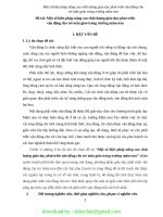 (SKKN CHẤT 2020) một số biện pháp nâng cao chất lượng giáo dục phát triển vận động cho trẻ mẫu giáo trong trường mầm non 