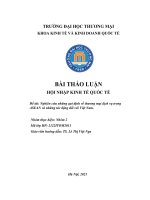 Nghiên cứu những quy định về thương mại dịch vụ trong ASEAN và những tác động đối với Việt Nam.