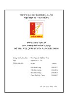 BÁO cáo bài tập lớn (môn kĩ thuật phần mềm ứng dụng) đề tài  WEB QUẢN lý của rạp CHIẾU PHIM 