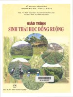 Giáo trình sinh thái học đồng rộng - Phần 1