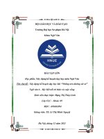 BÀI tập lớn học phần xây dựng kế hoạch dạy học môn ngữ văn tên chủ đề xây dựng kế hoạch dạy học bài “những nẻo đường xứ sở” ngữ văn 6 – bộ kết nối tri thức và cuộc sống 