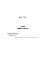 Giáo trình quản trị nguồn nhân lực
