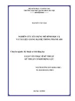 Nghiên cứu xây dựng mô hình học cụ và tài liệu giảng dạy hệ thống phanh abs 