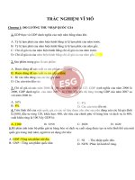 Trắc nghiệm kinh tế vĩ mô có đáp án