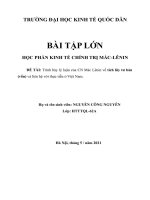 Trình bày lý luận của chủ nghĩa mác lê nin về tích lũy tư bản và liên hệ với thực tiễn việt nam 