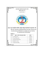 Ảnh hưởng của hiệp định đối tác toàn diện và tiến bộ xuyên thái bình dương đối với xuất khẩu nông sản việt nam