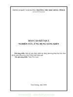 (SKKN mới NHẤT) SKKN một số giải pháp nhằm áp dụng phương pháp dạy học theo dự án môn khoa học lớp 5 một cách hiệu quả 
