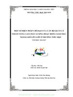 (SKKN mới NHẤT) SKKN SKKN biện pháp chỉ đạo nâng cao chất lượng HĐGD ngoài giwof lên lớp 