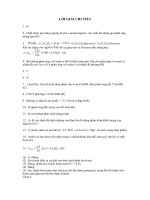Lời giải chi tiết đề thi thử hóa học 12 