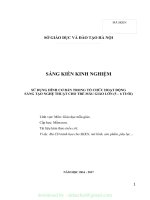 (SKKN mới NHẤT) SKKN sử dụng hình cơ bản trong tổ chức hoạt động sáng tạo nghệ thuật cho trẻ mẫu giáo lớn (5 – 6 tuổi)  