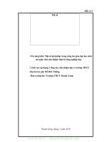 (SKKN mới NHẤT) SKKN một số GIẢI PHÁP TRONG CÔNG tác GIÁO dục học SINH của GIÁO VIÊN CHỦ NHIỆM TRONG THỜI kì CÔNG NGHIỆP hóa 