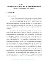 (SKKN mới NHẤT) SKKN một số phương pháp tổ chức trò chơi nhằm nâng cao chất lượng tiết dạy môn thể dục 