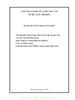 (SKKN mới NHẤT) SKKN một số biện pháp rèn nền nếp cho giáo viên 