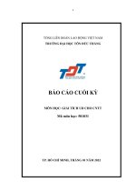 BÁO cáo CUỐI kỳ môn học GIẢI TÍCH UD CHO CNTT tính các giới hạn sau bằng quy tắc l’ hospital 