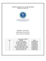 buổi thảo luận thứ 2 môn học luật dân sự