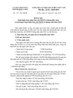 BC uoc thuc hien thu chi NS 6 thang dau nam, DT 6 thang cuoi nam 2021 - Trinh