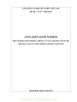 (SKKN mới NHẤT) SKKN một số biện pháp phòng, chống tai nạn thương tích cho trẻ mẫu giáo 4 5 tuổi ở trường mầm non (1) 