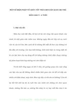 (SKKN mới NHẤT) SKKN một số BIỆN PHÁP tổ CHỨC tốt TRÒ CHƠI dân GIAN CHO TRẺ mẫu GIÁO 5   6 TUỔI 