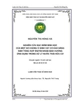 (LUẬN văn THẠC sĩ) nghiên cứu đặc điểm sinh học của một số chủng vi sinh vật có khả năng sinh tổng hợp enzym nhằm định hướng ứng dụng trọng xử lyus nước thải hữu cơ​ 