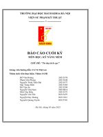 Báo cáo cuối kỳ môn kỹ năng mềm chủ đề tư duy tích cực 