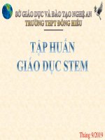 MỘT SỐ VẤN ĐỀ CHUNG VỀ GIÁO DỤC STEM