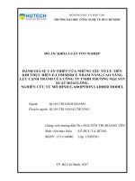 (LUẬN văn THẠC sĩ) đánh giá sự cần thiết của những yếu tố ưu tiên khi thực hiện e commerce nhằm nâng cao năng lực cạnh tranh của công ty tnhh thương mại sản xuất hoài long 