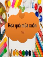 Bài 8 hoa quả mùa xuân MĨ THUẬT 2 CÁNH DIỀU 