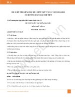 BỘ 10 ĐỀ THI GIỮA HỌC KÌ 1 MÔN NGỮ VĂN 11 NĂM 2021-2022  CÓ HƯỚNG DẪN GIẢI CHI TIẾT
