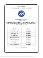 Sự biến đổi chức năng và quan hệ gia đình trong thời kỳ quá độ 