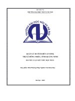 Quản lý di tích đền an sinh, thị xã đôngtriều, tỉnh quảng ninh 