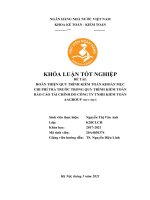 568 hoàn thiện quy trình kiểm toán khoản mục chi phí trả trước trong kiểm toán báo cáo tài chính do công ty TNHH kiểm toán tư vấn AAGROUP thực hiện