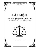 TÀI LIỆU GIỚI THIỆU LUẬT CÔNG CHỨNG 2014 VÀ CÁC VĂN BẢN CÓ LIÊN QUAN 2018
