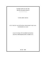 (LUẬN văn THẠC sĩ) xử lý nợ xấu tại ngân hàng TMCP ĐTPT việt nam   chi nhánh cầu giấy​ 