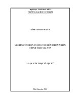 (LUẬN văn THẠC sĩ) nghiên cứu đánh giá ảnh hưởng biến đổi khí hậu và phát triển kinh tế đến khả năng lấy nước của cống ngọc trại thuộc hệ thống thủy lợi bắc hưng hải​ 