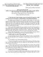 BÁO CÁO CHUYÊN ĐỀ CÔNG TÁC QUẢN LÝ NHÀ NƯỚC VỀ LĨNH VỰC CÔNG NGHỆ THÔNG TIN VÀ DỮ LIỆU TÀI NGUYÊN MÔI TRƯỜNG
