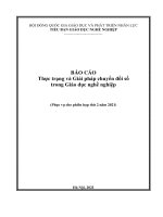 BÁO CÁO Thực trạng và Giải pháp chuyển đổi số  trong Giáo dục nghề nghiệp