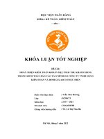 528 hoàn thiện kiểm toán khoản mục phải thu khách hàng trong kiểm toán báo cáo tài chính do công ty TNHH hãng kiểm toán và định giá ASCO thực hiện