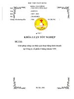 190 giải pháp nâng cao hiệu quả kinh doanh tại công ty cổ phần chứng khoán VPS