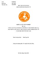 793 nâng cao tỷ lệ áp dụng CO hưởng ưu đãi trong khu vực mậu dịch tự do ASEAN  trung quốc  kinh nghiệm quốc tế và bài học đối với việt nam
