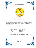 673 kế toán bán hàng, cung cấp dịch vụ và xác định kết quả bán hàng, cung cấp dịch vụ tại công ty TNHH một thành viên giáo dục res,khoá luận tốt nghiệp