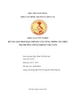 Phát triển hợp đồng tương lai chỉ số VN30 trên thị trường chứng khoán việt nam,khoá luận tốt nghiệp
