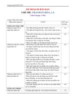 Kế hoạch bài dạy chủ đề tranh in hoa lá MD3 