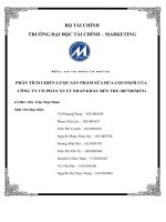 Phân tích chiến lược sản phẩm sữa dừa cocoxim của công ty cổ phần xuất nhập khẩu bến tre (betrimex) 