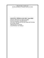 TRƯỜNG ĐẠI HỌC SƯ PHẠM KỸ THUẬT TP. HCM CHƯƠNG TRÌNH GIÁO DỤC ĐẠI HỌC: Điện Công Nghiệp NGÀNH: Công Nghệ Kỹ Thuật Điện Điện Tử