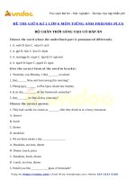 Đề thi tiếng anh lớp 6 giữa học kì 2 friends plus   vndoc com 