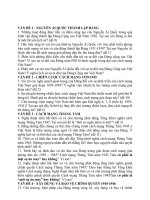 Lịch sử đảng đáp án