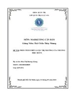 Phân tích chiến lược thị trường của thương hiệu biti’s 